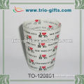 Souvenir shot glass with full decal letter design